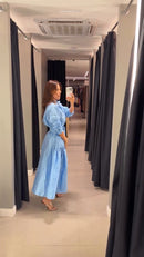 Vestido Midi Canelado Serena