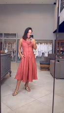 Vestido 100% Linho Atemporal
