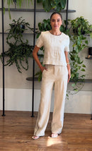 Conjunto 100% Linho natural Bella