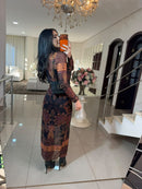 Vestido Jolie Preto Estampado