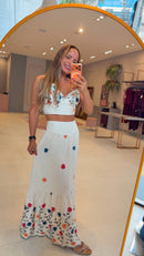 Conjunto Linho Bordado Fiore