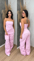 Conjunto All Jeans Rosa