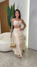 Conjunto Tricoline Bordado - Maria