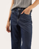 Calça jeans feminina wide slim