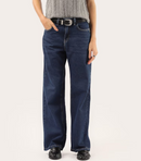 Calça jeans feminina wide slim