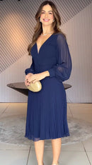 Vestido Plissado