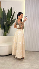 Conjunto Tricoline Bordado - Maria