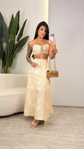 Conjunto Tricoline Bordado - Maria