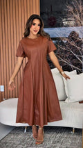 Vestido Midi Courino Valentina