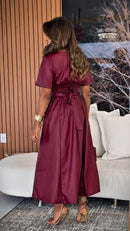 Vestido Midi Courino Valentina