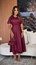 Vestido Midi Courino Valentina