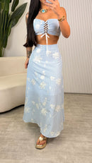 Conjunto Tricoline Bordado - Maria