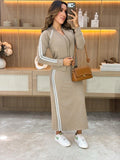 Vestido com casaco