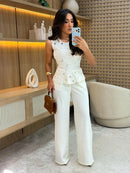 Conjunto Alfaiataria Premium - Blusa em Peplum