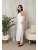Vestido 100% Linho Regata