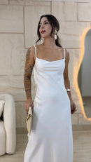Vestido Cetim Alça