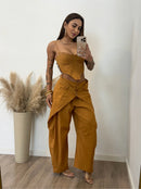 Conjunto Calça Barrel e Corset Gisele