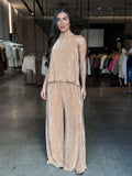 Conjunto Feminino Plissado