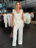 Conjunto Modal Blusa Detalhe Fivela