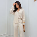 Conjunto Linho Camisa Alongada e Pantalona