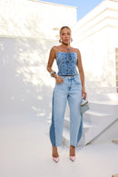 Conjunto  Remanescente Jeans Heloá