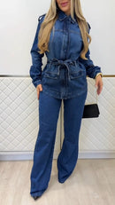 Conjunto Jeans Pantalona Detroit