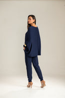 Conjunto Tricot capa e calça Jogger
