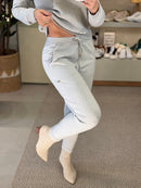 Calça De Tricô Com Barra Italiana Gabi