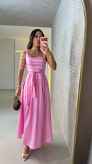 Vestido Tricoline Leticia