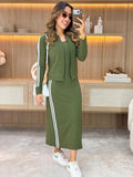 Vestido com casaco