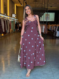 Vestido Longo Poá