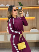 Vestido com casaco