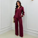 Conjunto Linho Camisa Alongada e Pantalona
